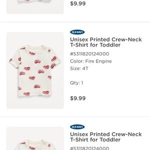 Toddler Fire Truck T-Shirt